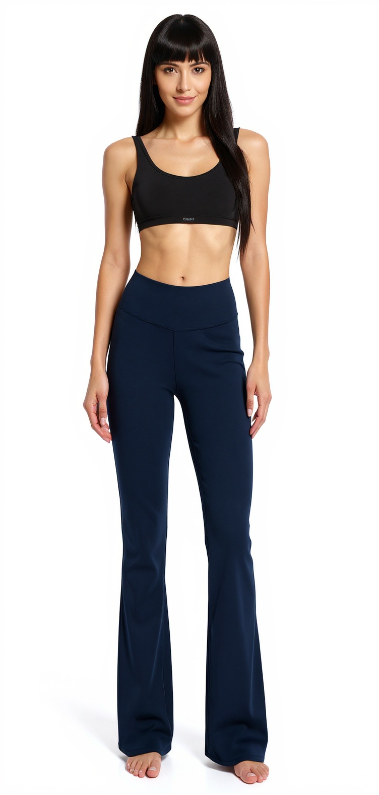 Bootcut Yoga Pants in Dark Navy — The Pocket Legging Lab style look